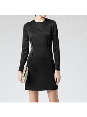 Reiss Exposed Seam Taylee Dress with zipped‎ sleeve, Size